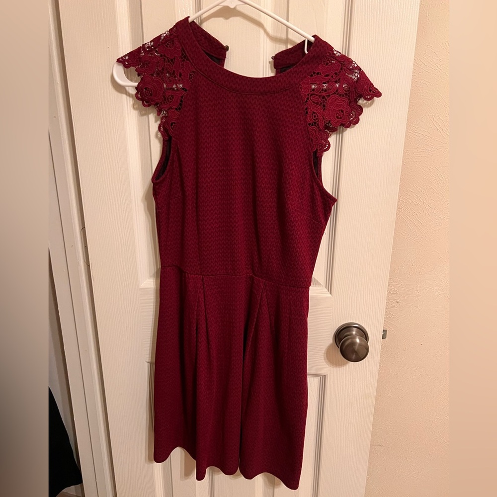 Maroon/red dress